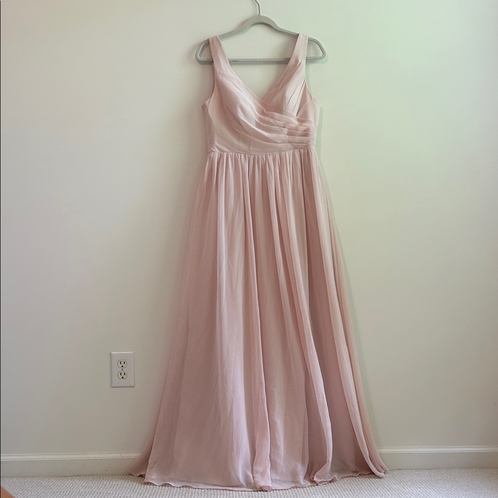 Azazie Blushing Pink Bridesmaid Dress